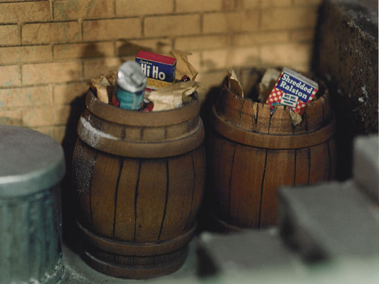 "Two Story Porch (barrels)" from the series "The Nutshell Studies of Unexplained Death"