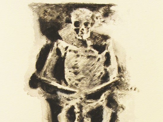 Devon Costello, "Body 2," 2006, Detail View from "Burial Installation"