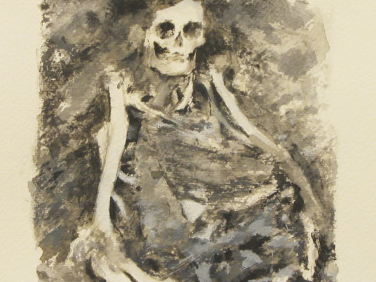 Devon Costello, "Body," 2006, Detail View from "Burial Installation"