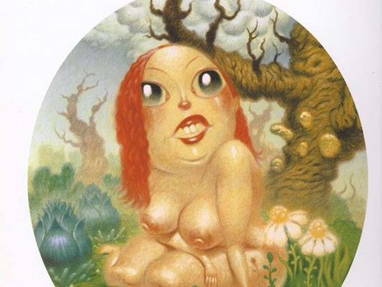 Dave Cooper, "Cameo Girl II," Oil on canvas, 18 x 16 inches, 2002