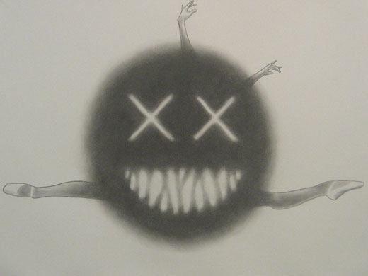 Gregory Edwards, "God Or The Devil 2," 2005, Graphite on Paper, 22 x 30 inches