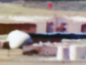 Large Hangars and Fuel Storage/Tonopah Test Range, NV/Distance ~18 miles/10:44 am