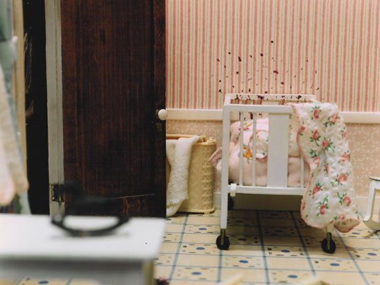 "Three Room Dwelling (baby\'s crib)" from the series "The Nutshell Studies of Unexplained Death"